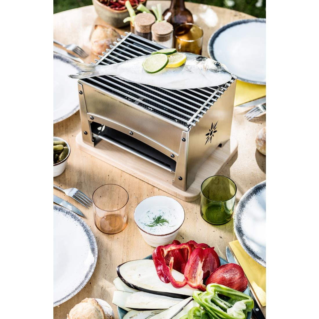 FP429 Louis Tellier Brasero Tafelbarbecue Brasi-F