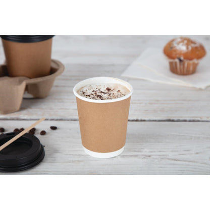 CW716 Fiesta Recyclable deksel zwart voor Fiesta Recyclable 225ml koffiebekers (1000 stuks)