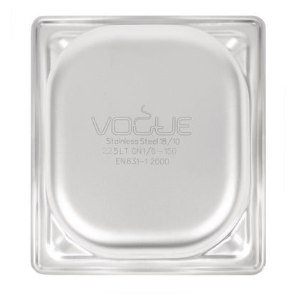 DW451 Vogue RVS GN 1/6 bak 150mm