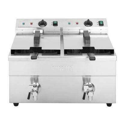 CT012 Buffalo dubbele inductie friteuse 2x 3000W