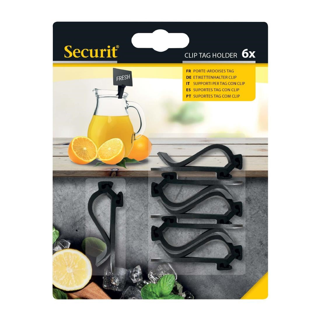 CU911 Securit Clip taghouder (6 stuks)