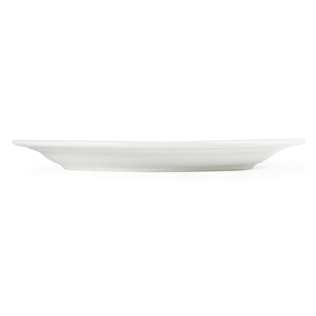 CB481 Olympia Whiteware Borden Met Brede Rand 25cm (12 Stuks)