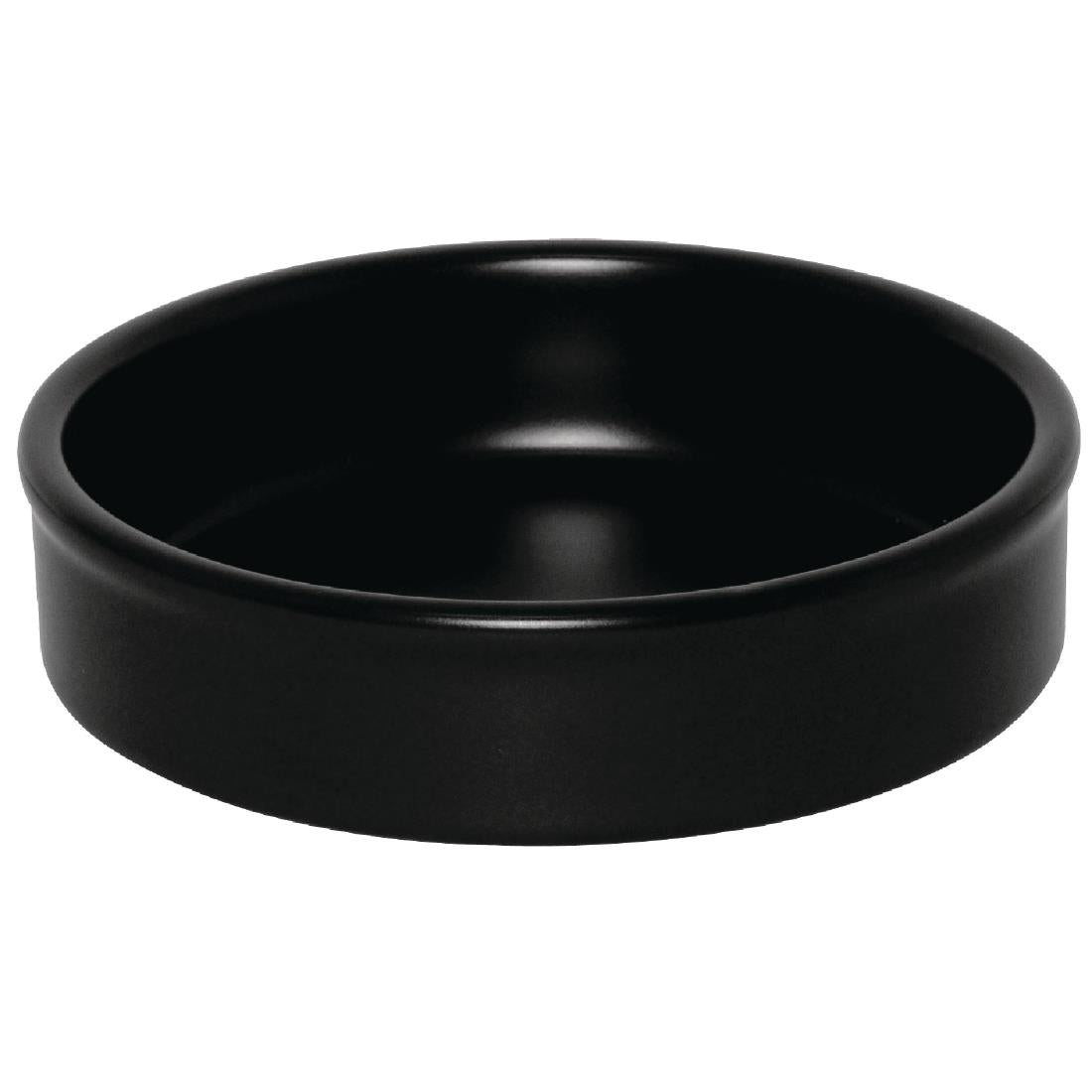 DK833 Olympia stapelbaar schaaltje mat zwart 13,4x3cm (6 stuks)