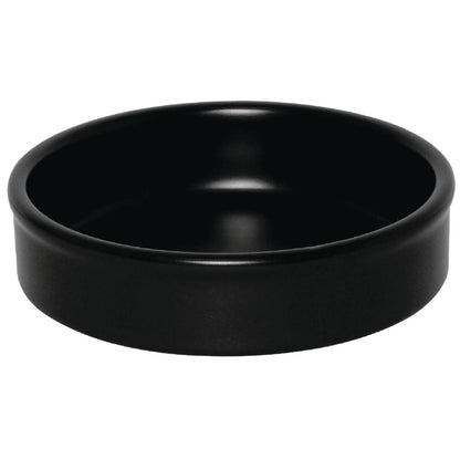 DK833 Olympia stapelbaar schaaltje mat zwart 13,4x3cm (6 stuks)