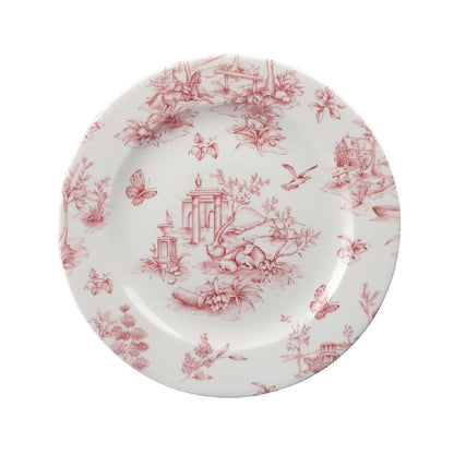 GF612 Churchill Toile Cranberry Bord 20.3cm (6 stuks)