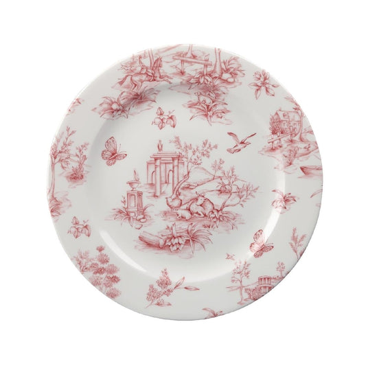 GF612 Churchill Toile Cranberry Bord 20.3cm (6 stuks)