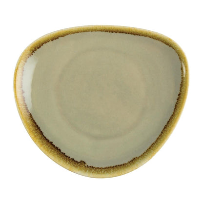 GP472 Olympia Kiln Driehoekige Borden Mosgroen 16,5cm (6 Stuks)