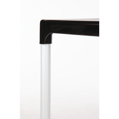 GJ970 Bolero vierkante horeca tafel met aluminium poten zwart 75cm
