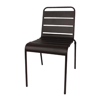 CS728 Bolero stalen stoelen zwart (4 stuks)