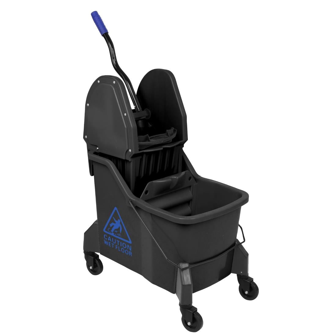 JB543 Jantex Dweilemmer met twee compartimenten en wringer Blauw 30Ltr