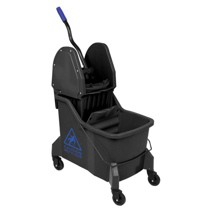 JB543 Jantex Dweilemmer met twee compartimenten en wringer Blauw 30Ltr