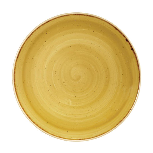 DF785 Churchill Stonecast Mustard Lotus Evolve Coupe Bord 26cm (12 stuks)