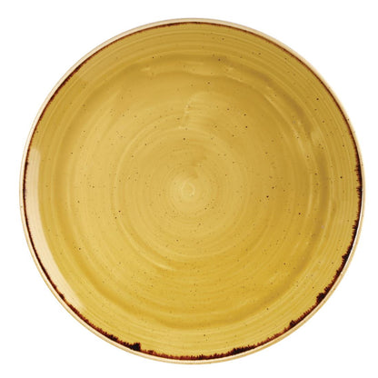 DF784 Churchill Stonecast Mustard Lotus Evolve Coupe Bord 28.8cm (12 stuks)