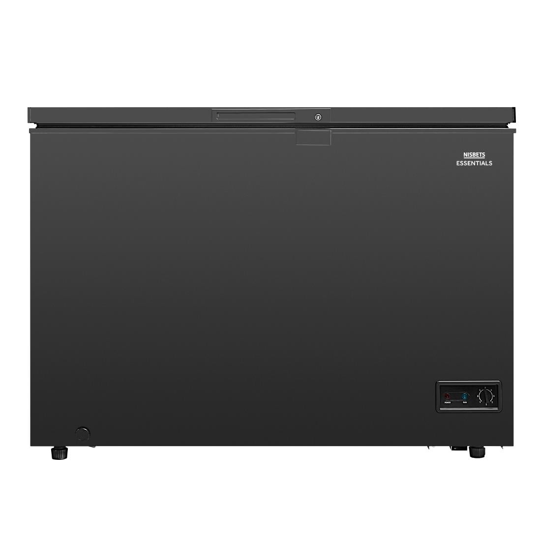 DA536 Nisbets Essentials vrieskist zwart 282Ltr