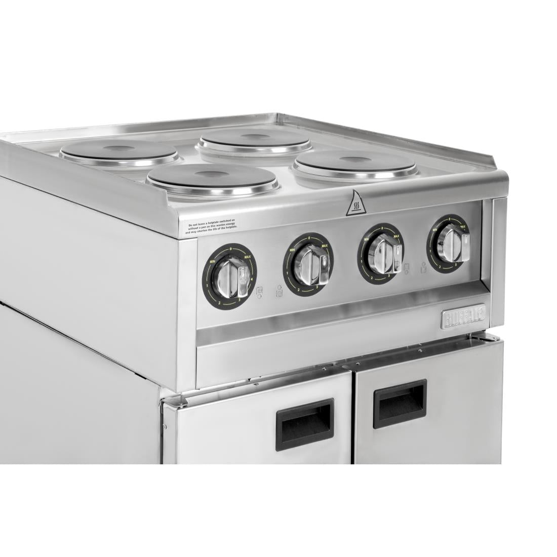 SA801 Buffalo 600 Serie Vrijstaand 4 Plaats Elektrische Kookplaat 7kW