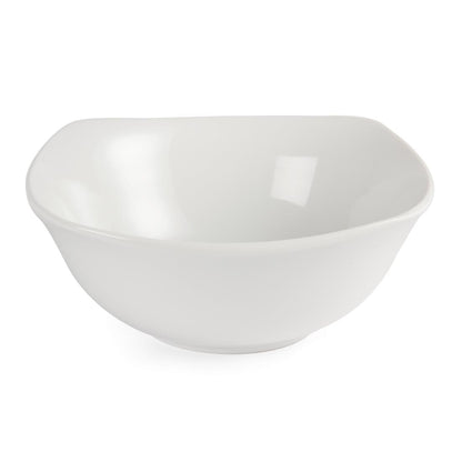 U175 Olympia Whiteware afgeronde vierkante schalen 22cm (12 stuks)