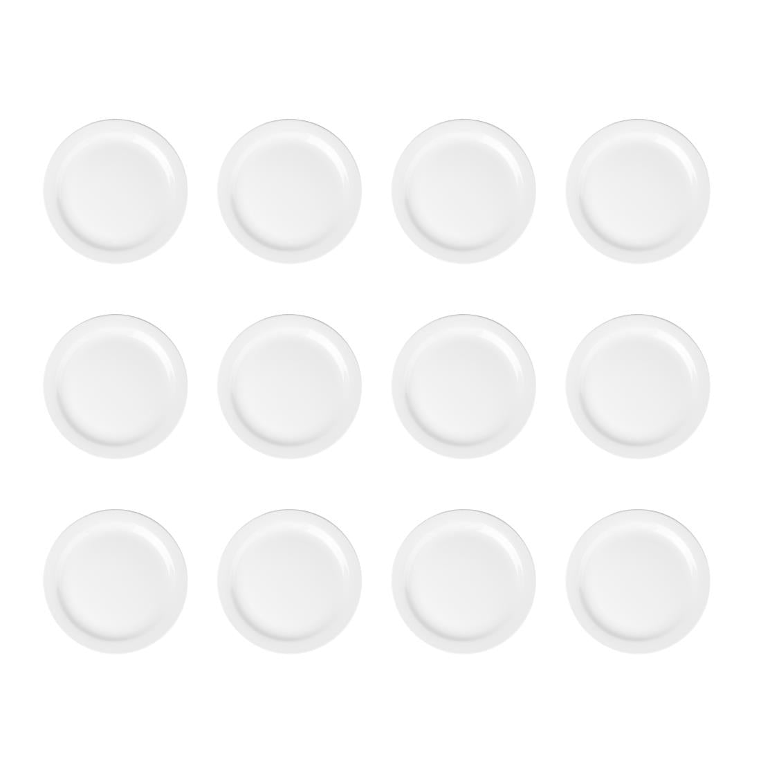 CF363 Olympia Athena Borden Met Smalle Rand 22,6cm (12 Stuks)