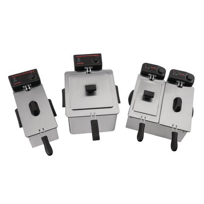 GG199 Caterlite dubbele friteuse voor licht gebruik 2x 3,5L