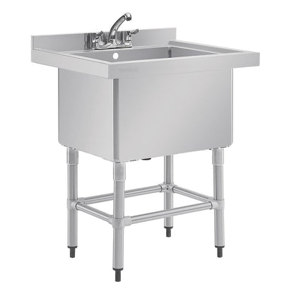 CE141 Vogue diepe RVS spoelbak 77x60cm