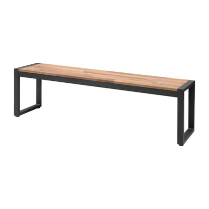 DS158 Bolero stalen en acaciahouten industriële banken 160cm (2 stuks)