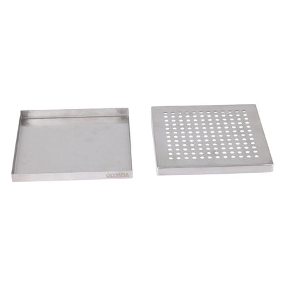JB126 Olympia RVS Lekbak 150x150mm