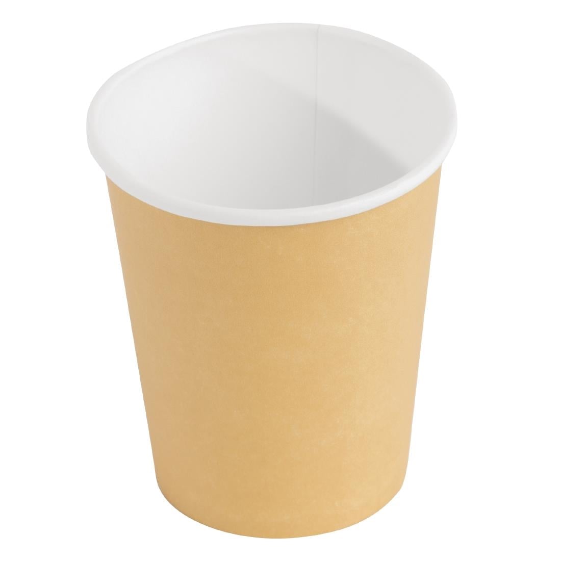 GF030 Fiesta Recyclable koffiebekers enkelwandig lichtbruin 23cl (1000 stuks)