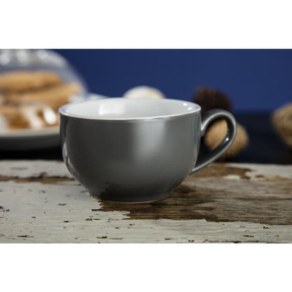 GK075 Olympia Café koffiekoppen grijs 23cl (12 stuks)