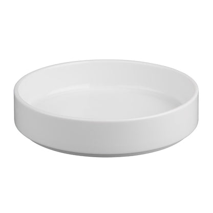 CK071 Olympia Whiteware Kom Met Platte Wanden - 215mm (4 Stuks)