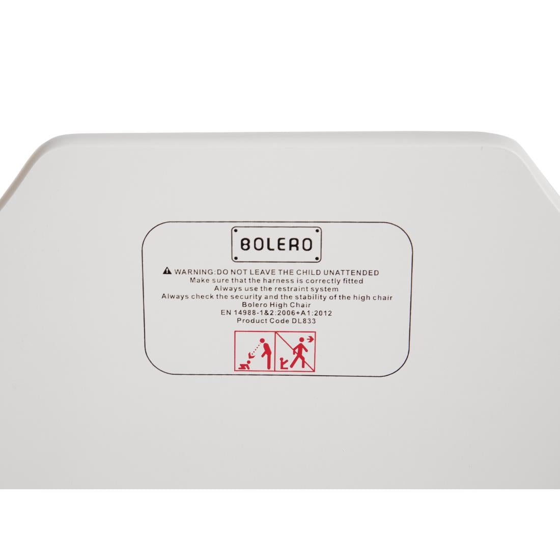 DL833 Bolero Hoge Kinderstoel antiek wit