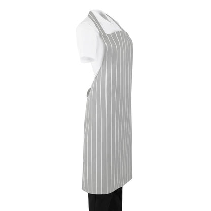 BA111 Whites Schort Grijs Wit Slagers Streep
