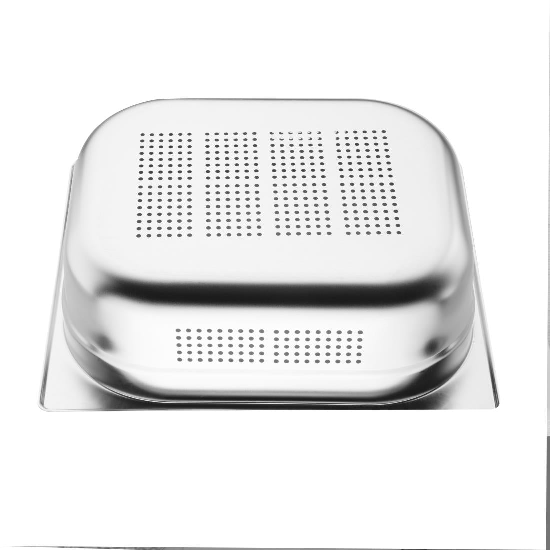 K845 Vogue geperforeerde RVS GN 1/2 bak 100mm