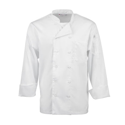 B649-L Chef Works Calgary Cool Vent unisex koksbuis wit L