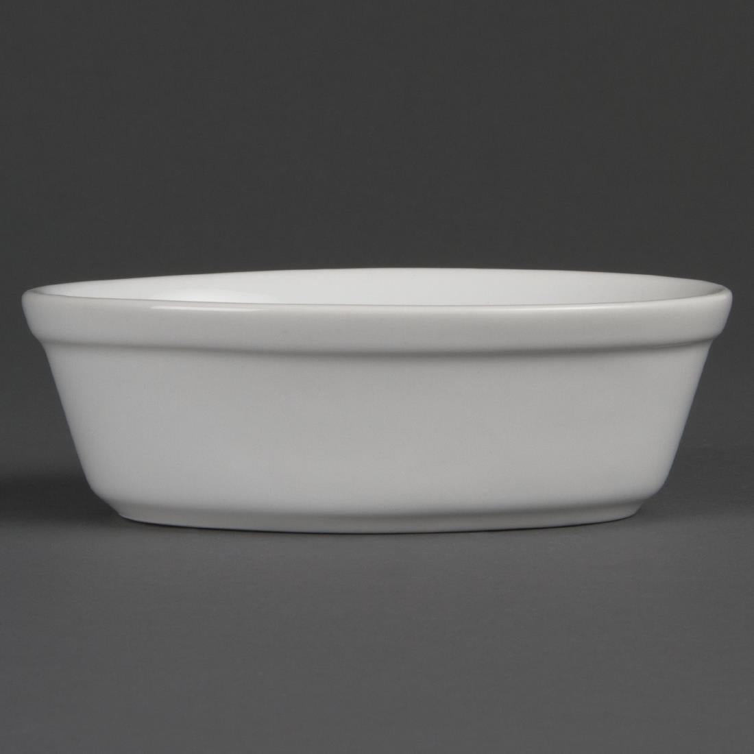 DK807 Olympia Whiteware Ovale Schaaltjes 16,1cm (6 Stuks)