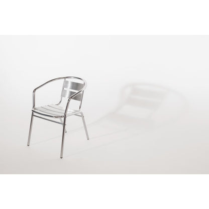 U419 Bolero stapelbare aluminium stoelen (4 stuks)