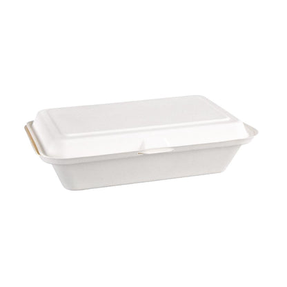 DW249 Fiesta Compostable composteerbare bagasse voedseldozen 24,8cm (250 stuks)