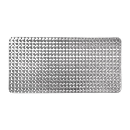 U432 Bolero rechthoekige RVS tafel met dubbele tafelpoot 120cm