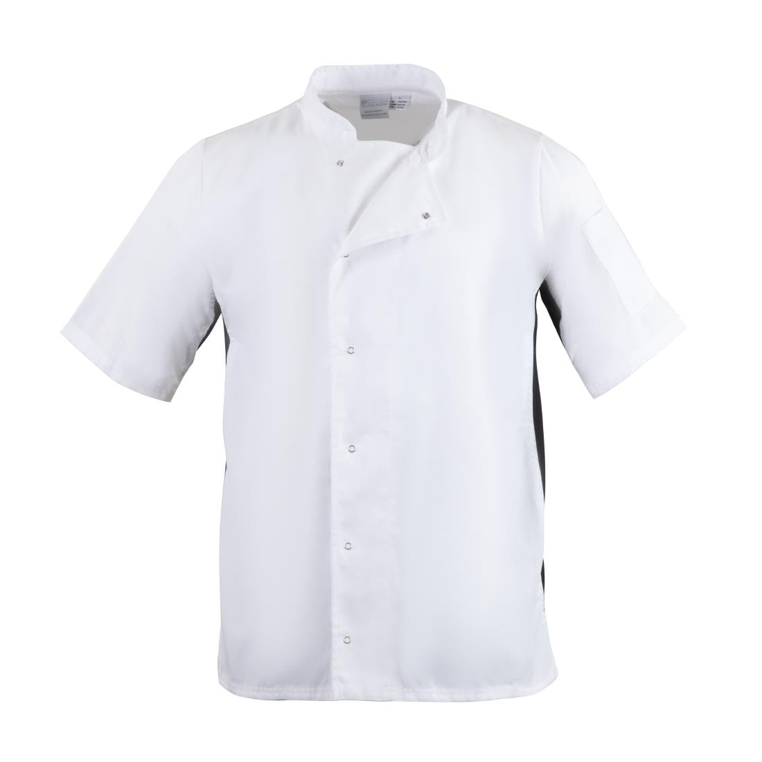A928-M Whites Nevada koksbuis wit met zwart contrast M