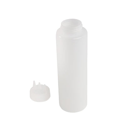 CW726 Vogue knijpfles met 3 spuitmonden transparant 1Ltr