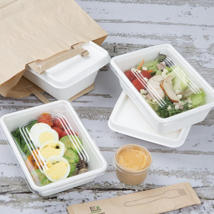 HW033 Fiesta Composteerbare Suikerriet Voedselcontainer 500ml (100 stuks)