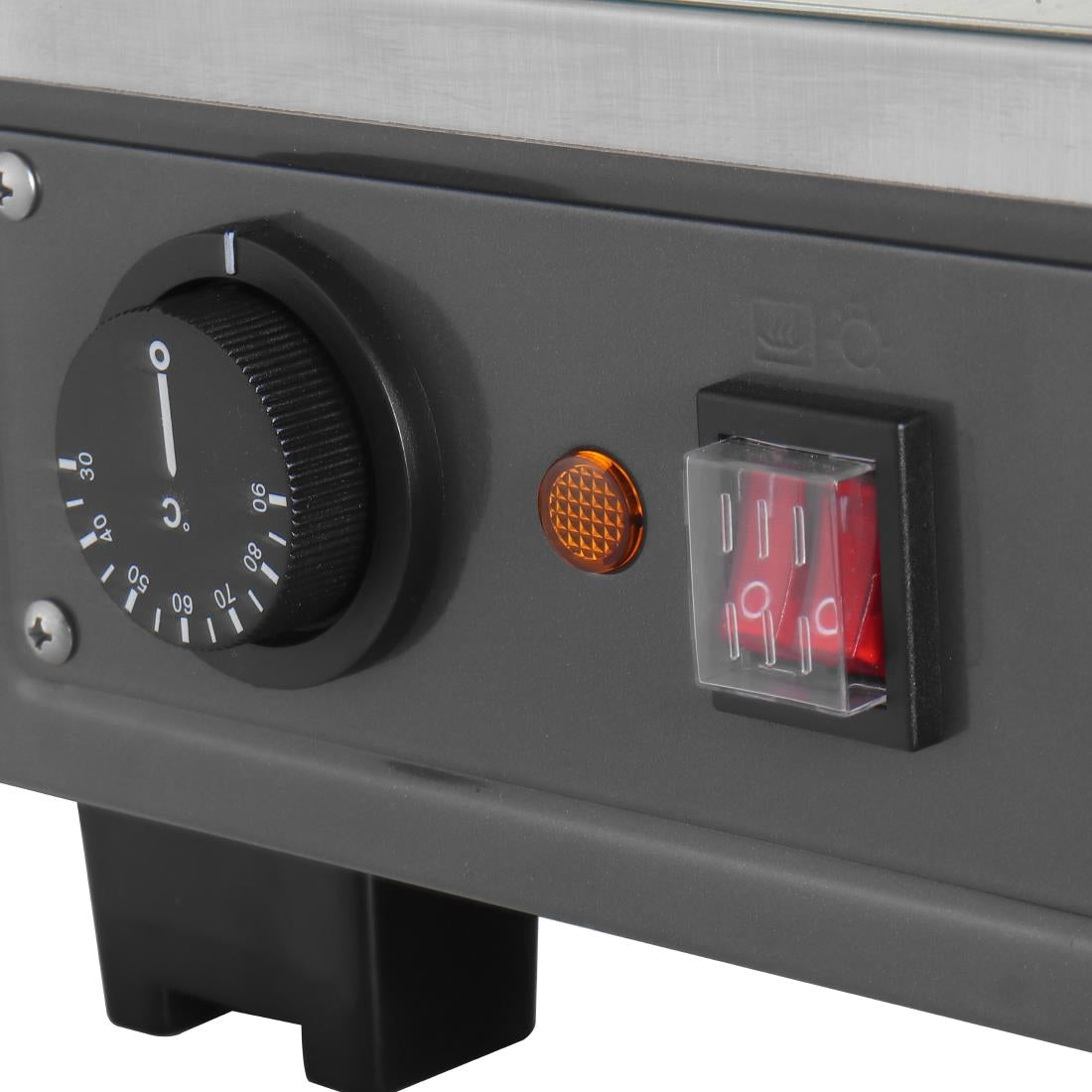 HW927 Buffalo Voor- En Achterdeur Verwarmde Vitrine 96Ltr