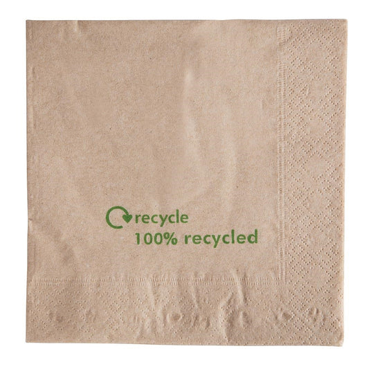 GH031 Gerecyclede servetten van kraftpapier 2-laags (2000 stuks)