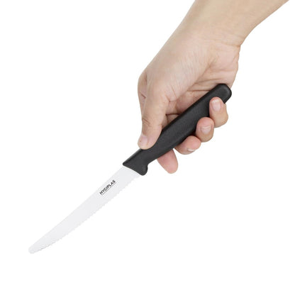 CF897 Hygiplas gekarteld tomatenmes 10cm zwart