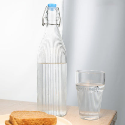 HW793 Olympia Geribbelde Schommeltop Waterflessen 1Ltrtr (6 stuks)