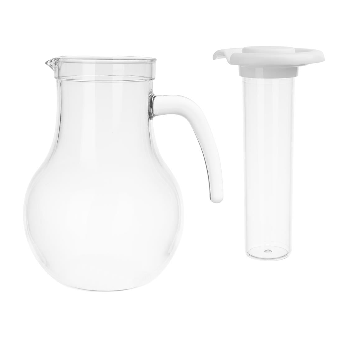 HC356 Olympia Kristallon Karaf Met Koelbuis Polycarbonaat Eenvoudig 1600ml