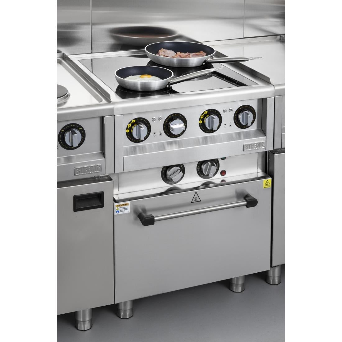 FU219 Buffalo 600 Serie 4 Zone Inductiekookplaat 2 x 3Kw. Let Op: Alleen Aanrechtmodel. Onderkast Wordt Apart Verkocht.