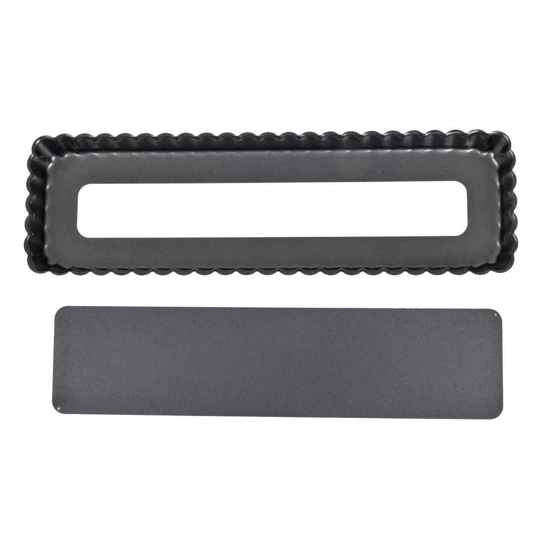 CY117 De Buyer rechthoekige anti-kleef taartvorm met losse bodem 35,6cm