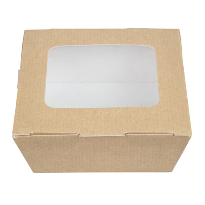 CL316 Huhtamaki recyclebare kartonnen bakken met venster medium 1070ml (270 stuks)