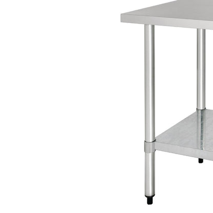 GJ501 Vogue RVS werktafel zonder achteropstand 90x90x70cm