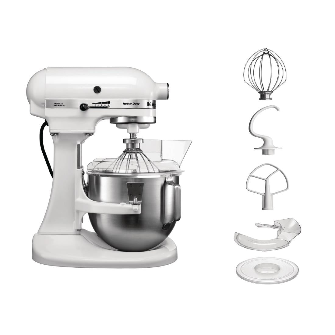 J498 KitchenAid K5 planetaire mixer wit 4,8L 5KPM5EWH