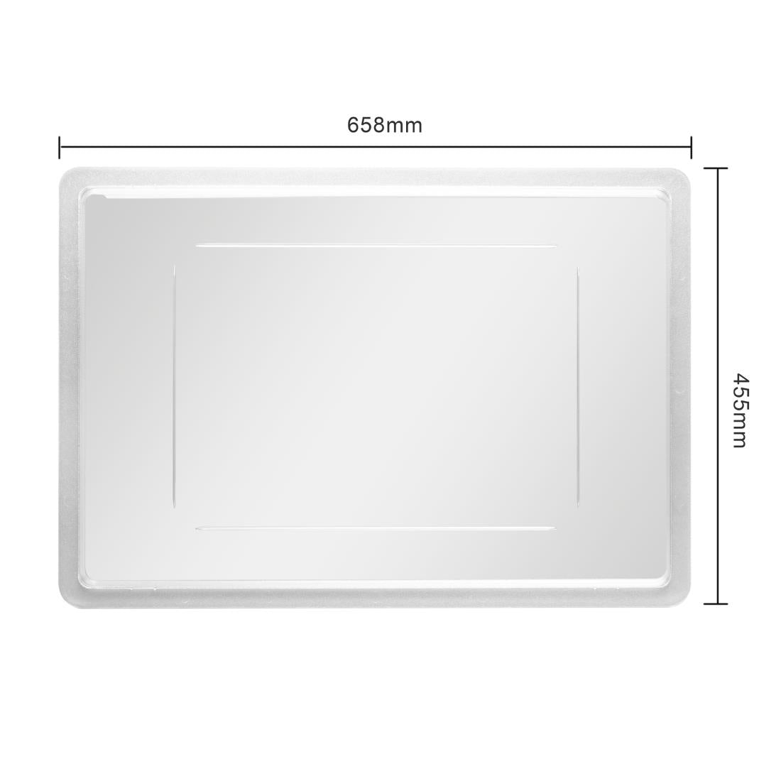 CG989 Vogue polycarbonaat voedselcontainer deksel groot
